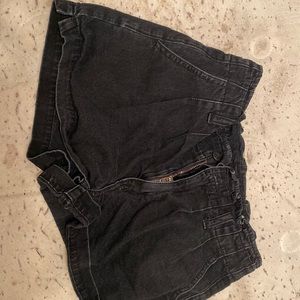 black womans shorts